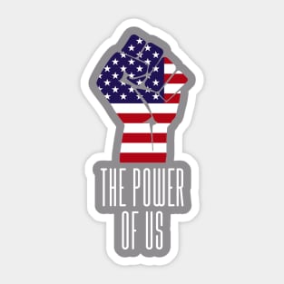 The power of US American flag Sticker